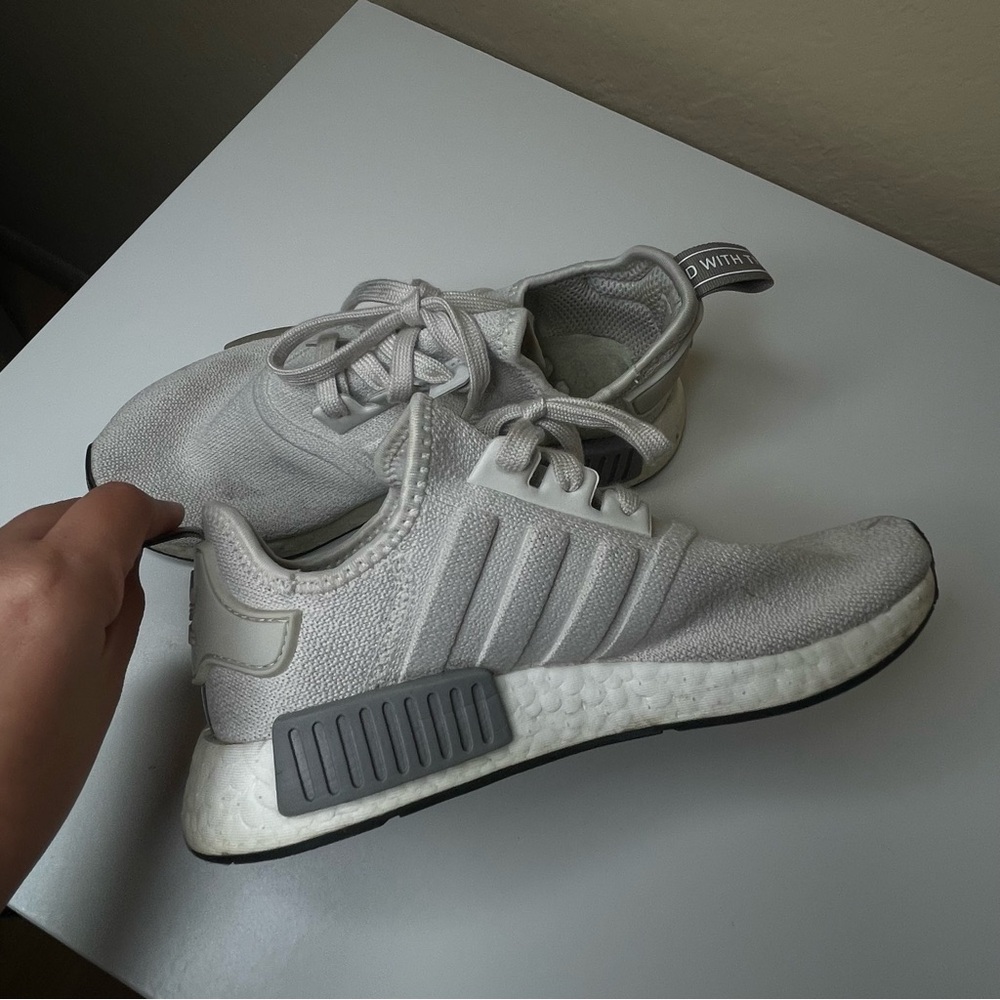 Women’s Adidas NMD size  6.5 (Raw WhiteRaw/WhiteCore Black EE5182 )